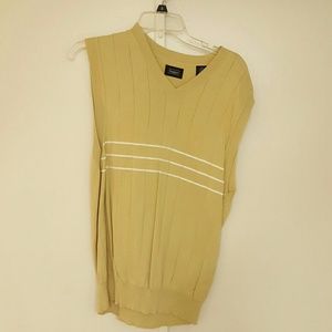 Haggar Beige Sleeveless Sweater